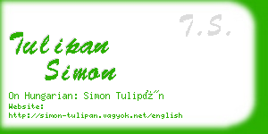 tulipan simon business card